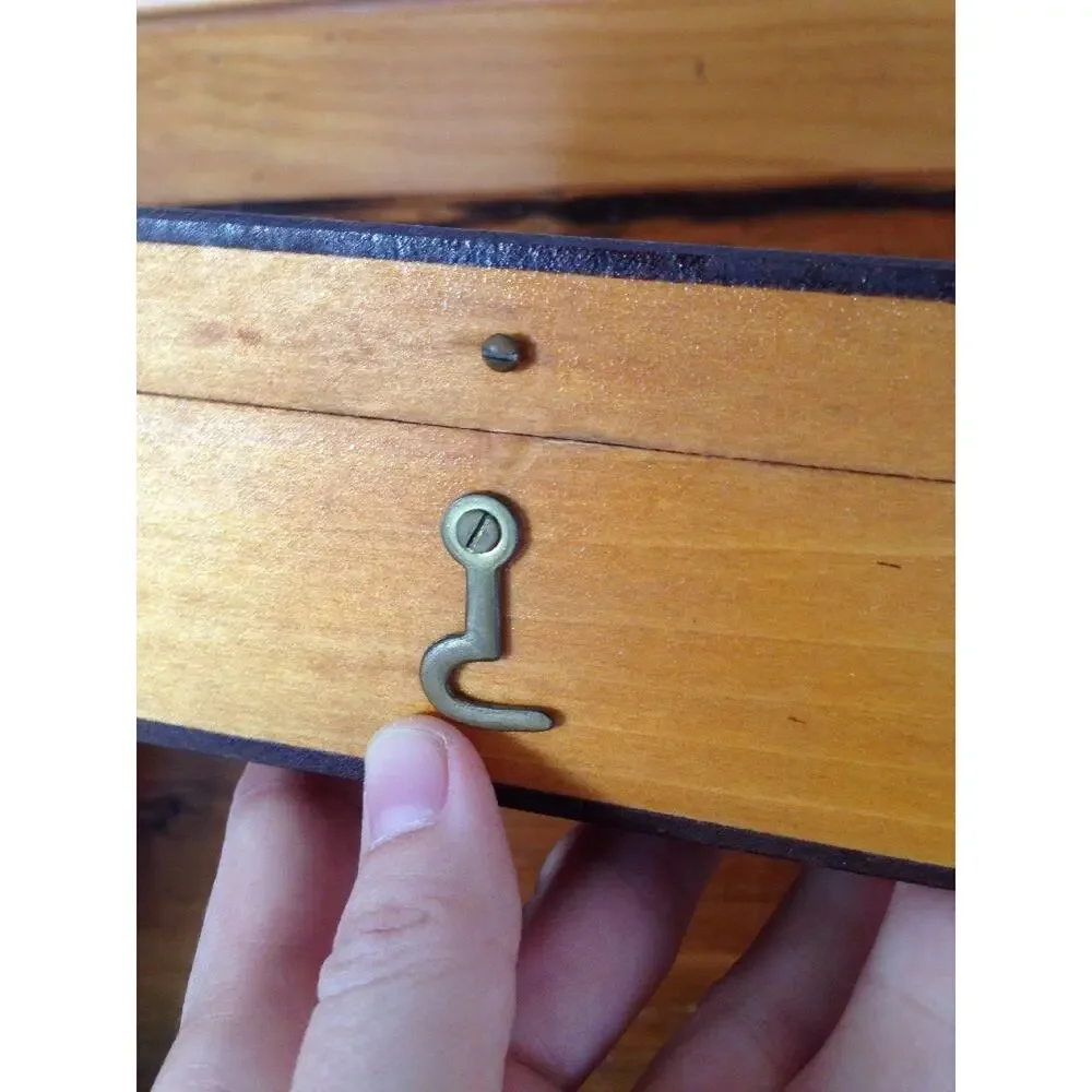 Pair of 2 Rectangular Wood Insect Specimen Display Storage Boxes 8.5